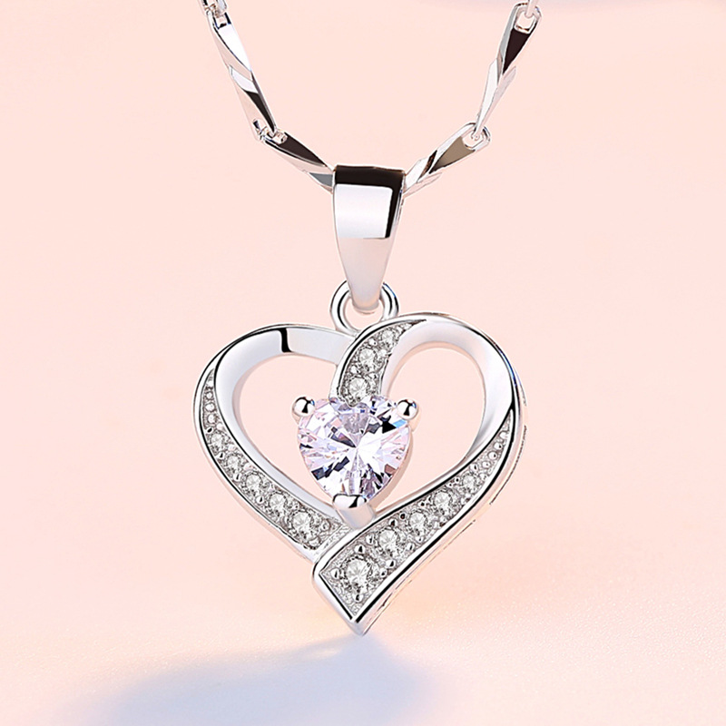 925 silver heart necklace