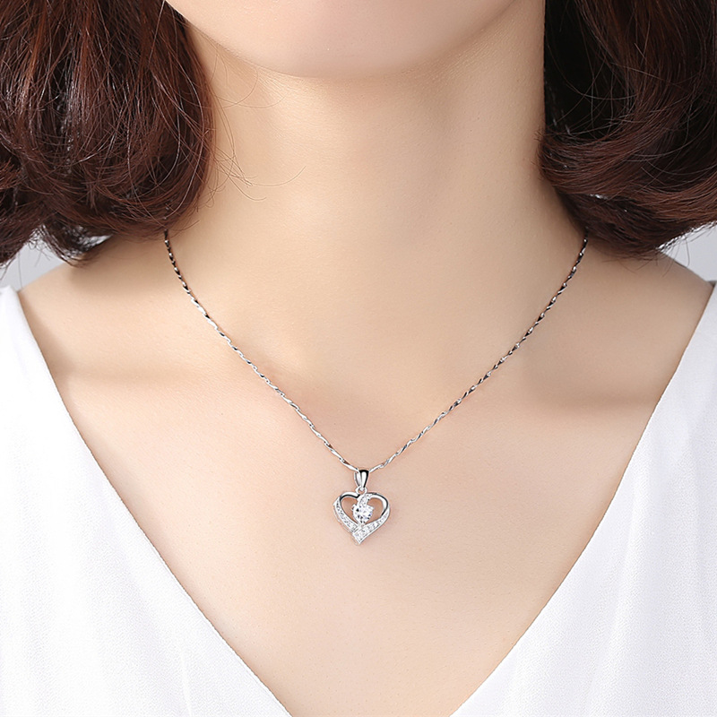 925 silver heart necklace