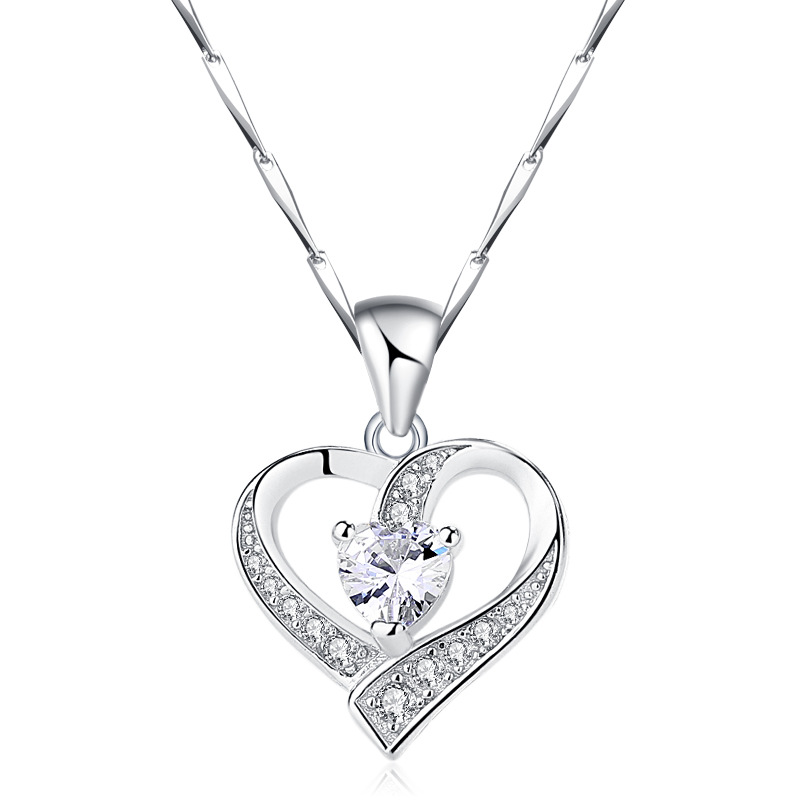 925 silver heart necklace