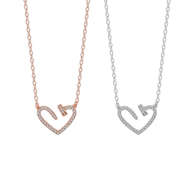 925 silver heart necklace