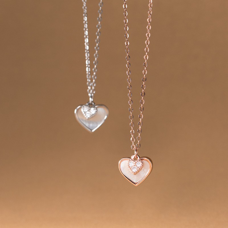 925 silver heart necklace