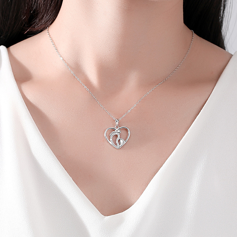 925 silver heart necklace