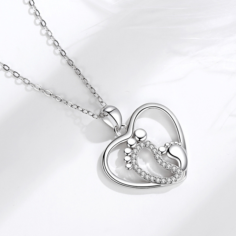 925 silver heart necklace