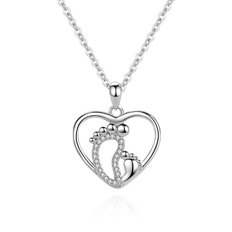 925 silver heart necklace