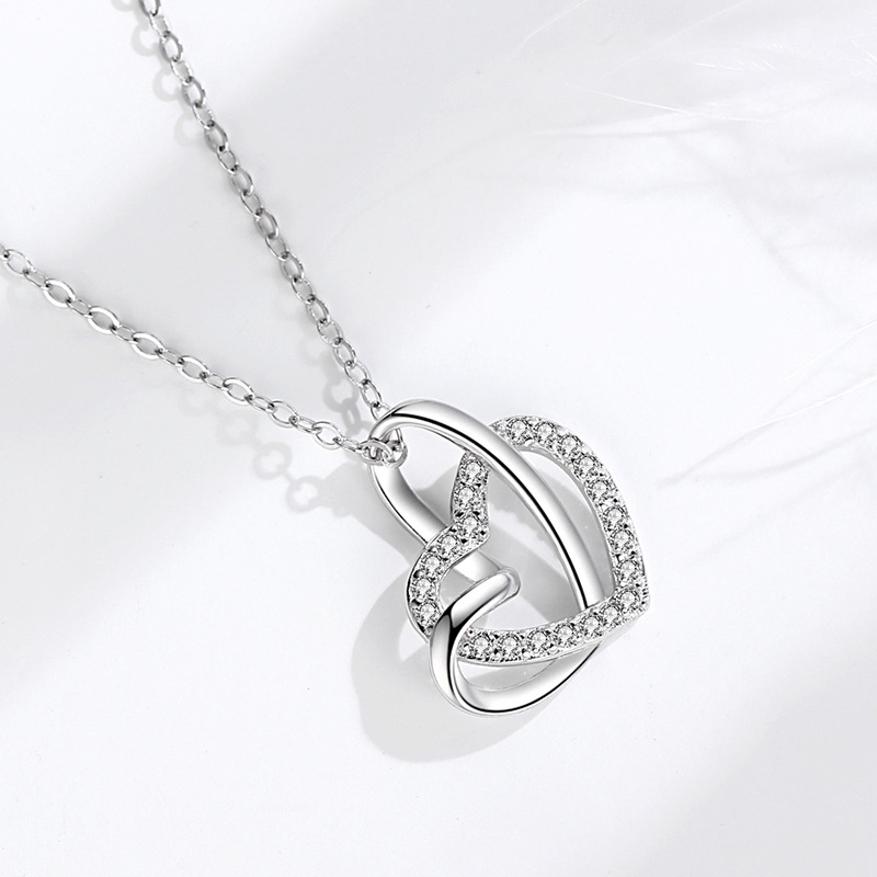 925 silver heart necklace