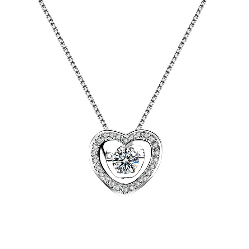 925 silver heart necklace