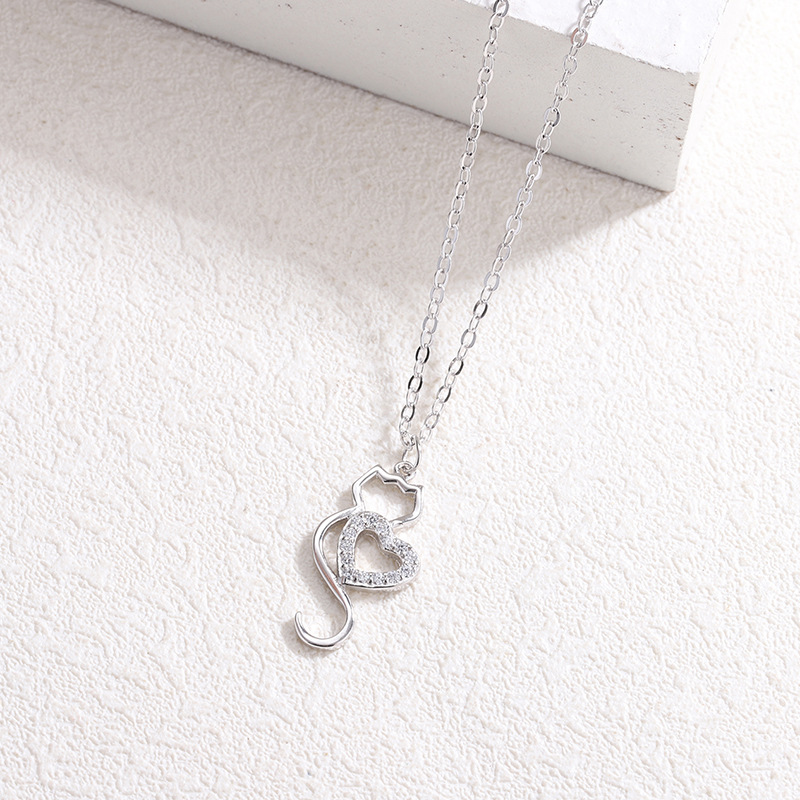 925 silver heart necklace