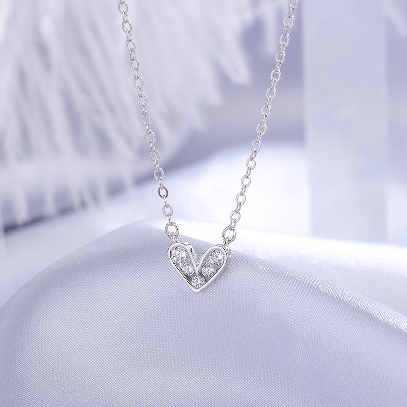 925 silver heart necklace