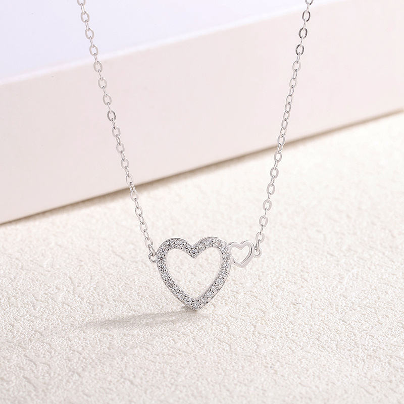 925 silver heart necklace