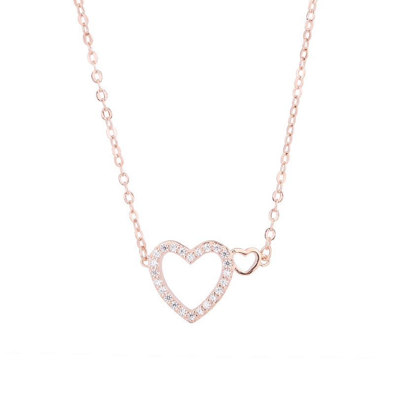 925 silver heart necklace