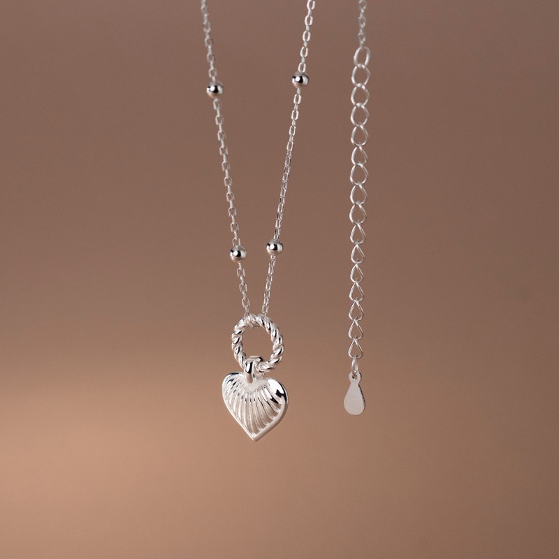 925 silver heart necklace