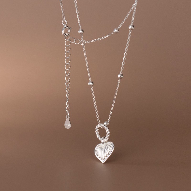 925 silver heart necklace