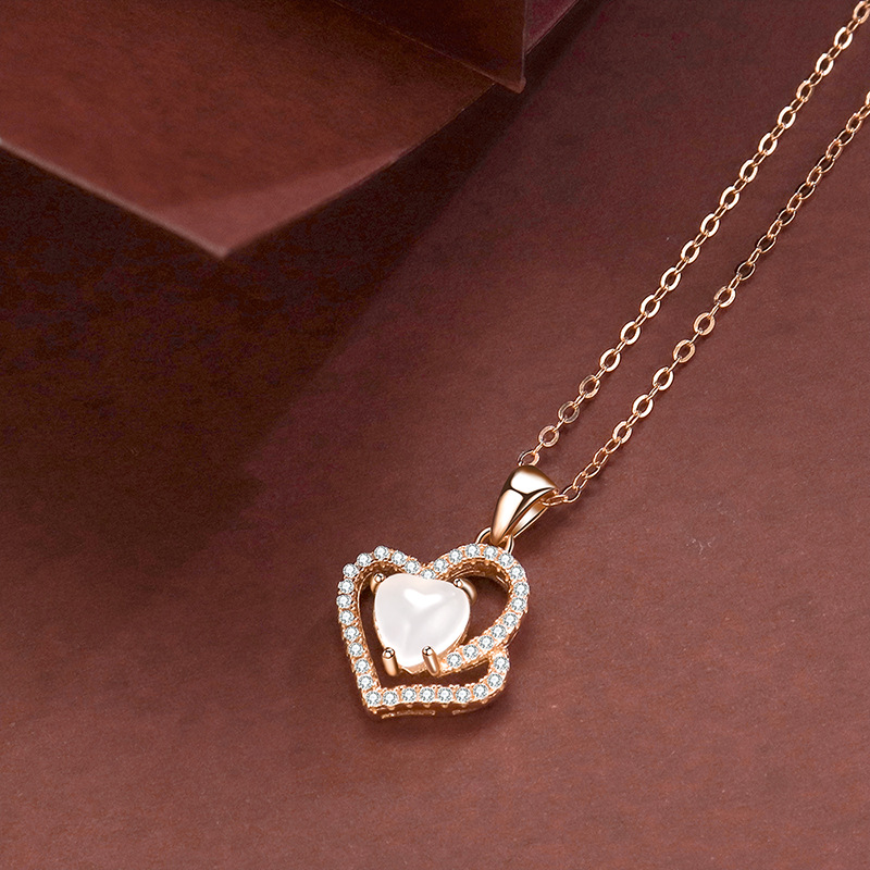 925 silver heart necklace