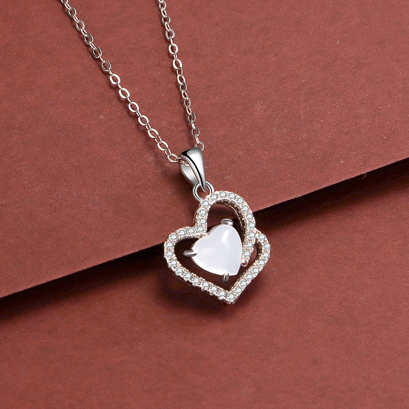 925 silver heart necklace