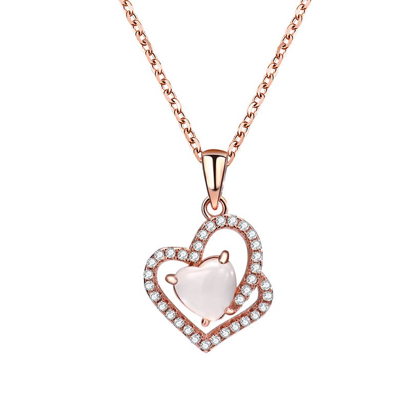 925 silver heart necklace