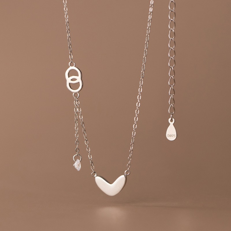 925 silver heart necklace