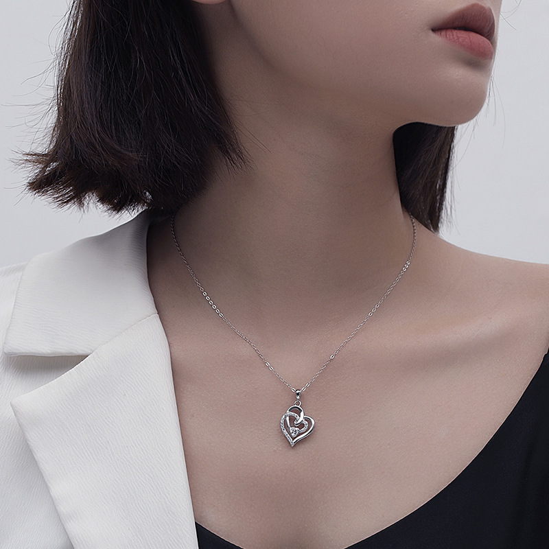 925 silver heart necklace