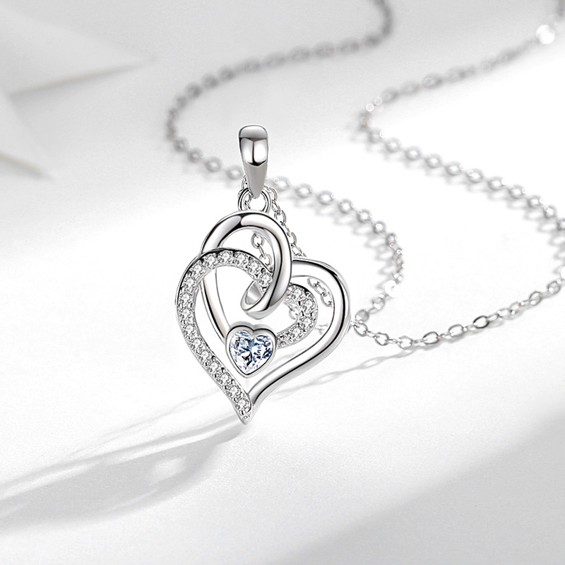 925 silver heart necklace