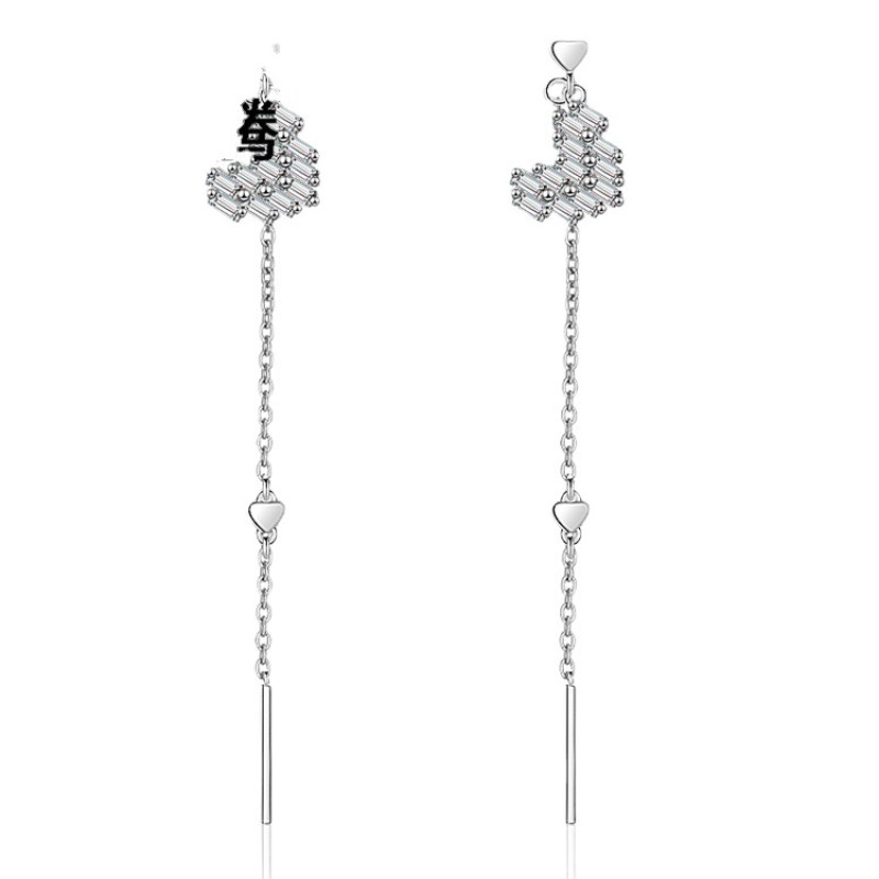 925 silver heart earrings