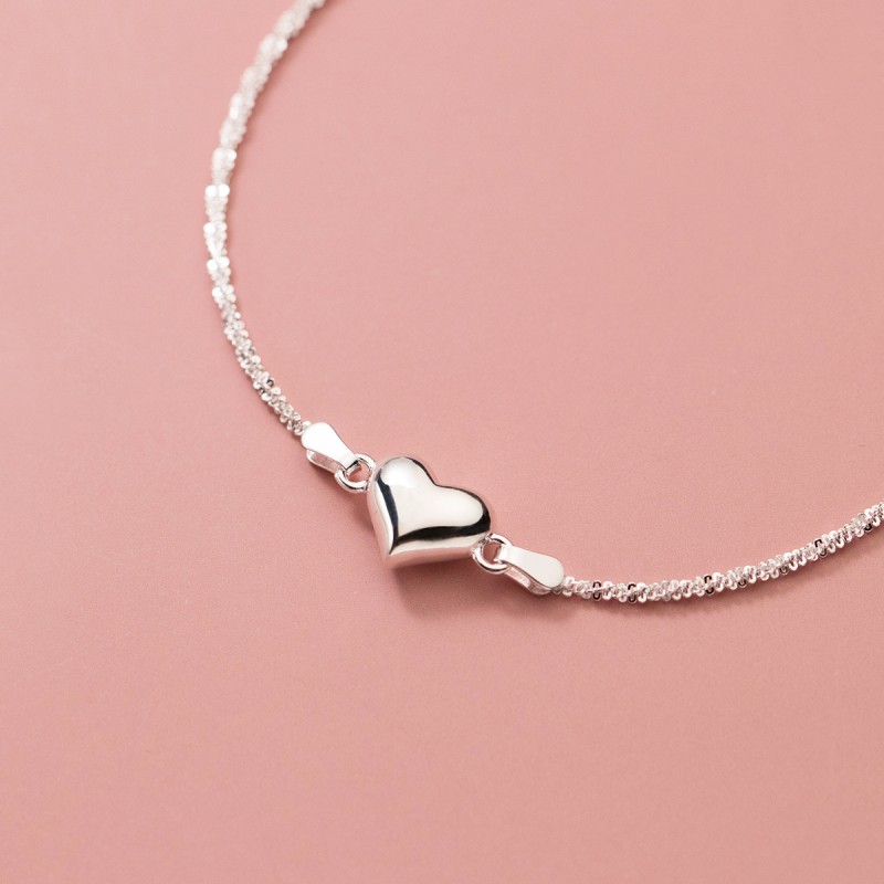 925 silver heart bracelet