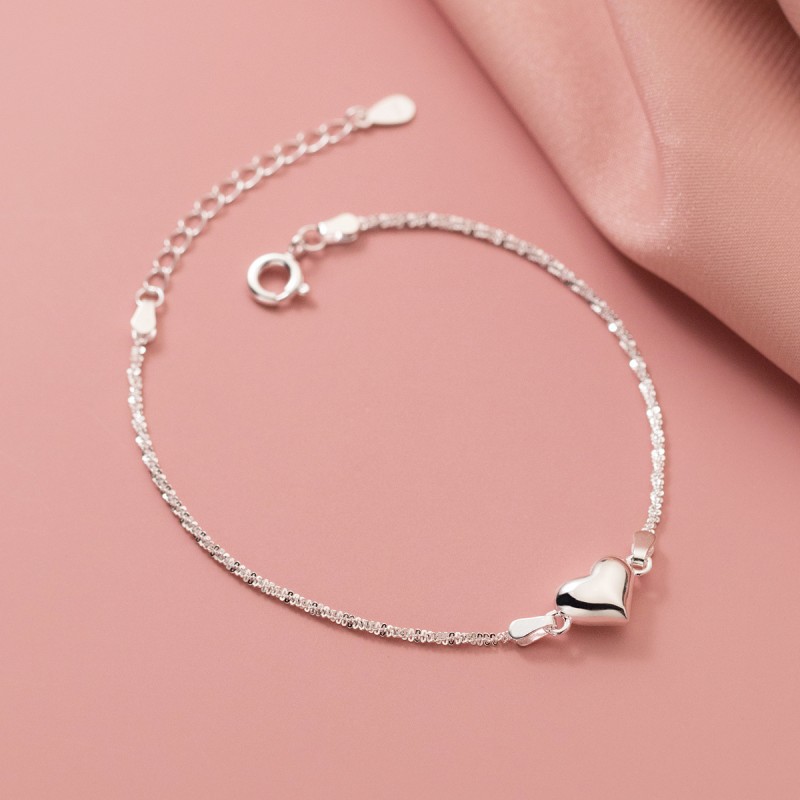 925 silver heart bracelet