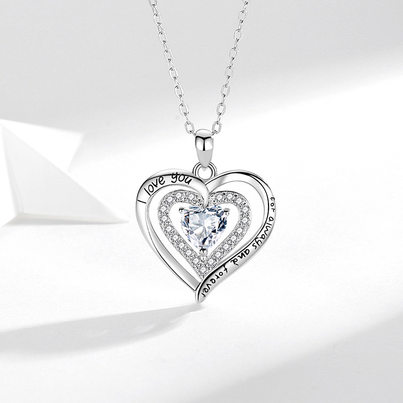 925 silver heart necklace