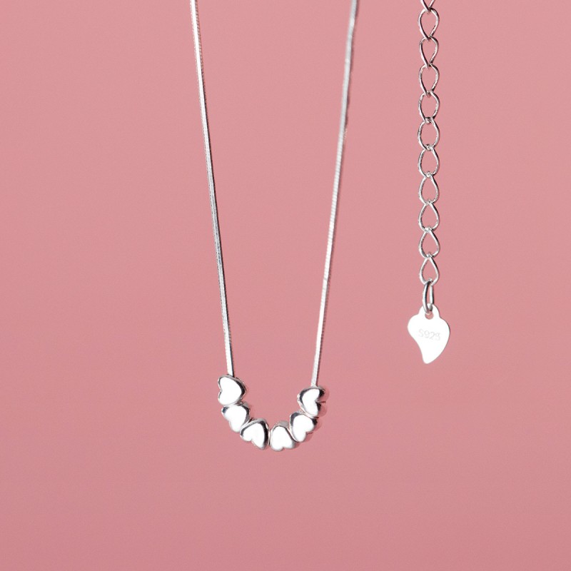 925 silver heart necklace