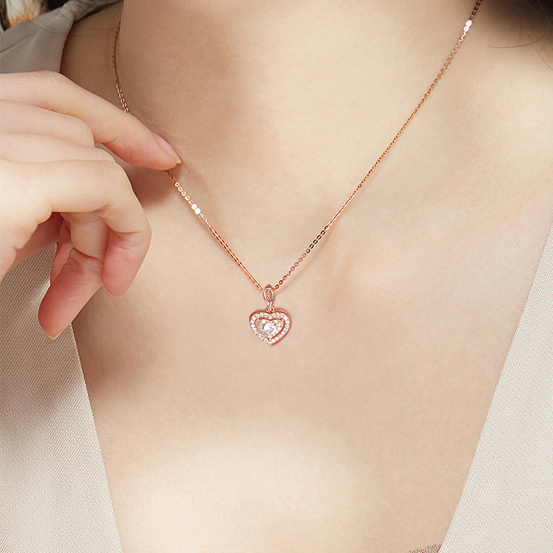 925 silver heart necklace