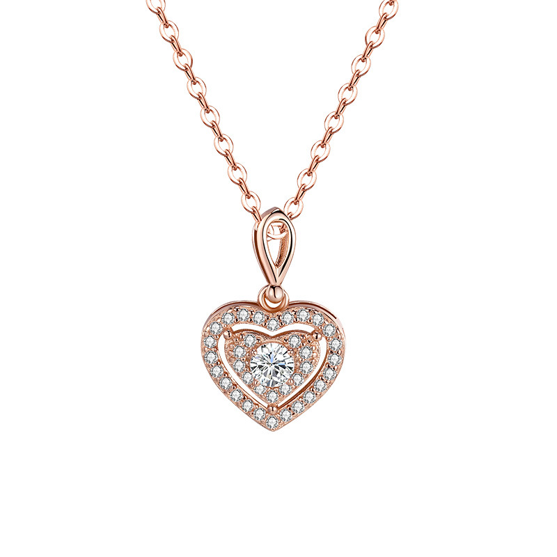 925 silver heart necklace