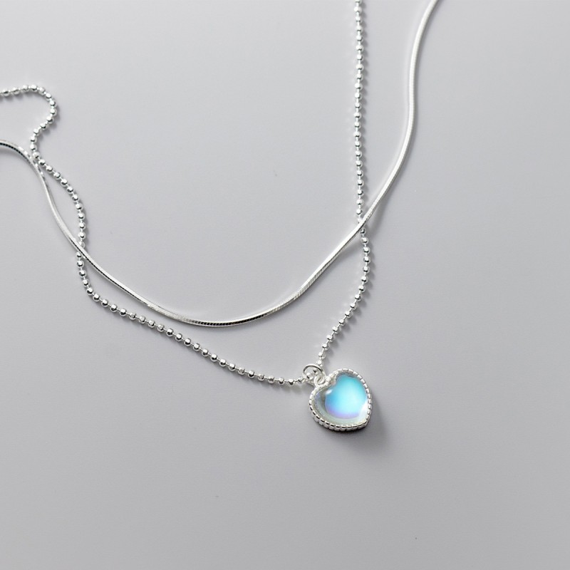 925 silver heart necklace