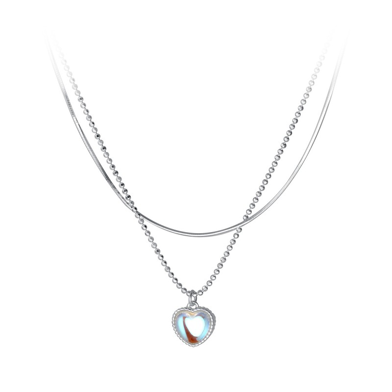 925 silver heart necklace