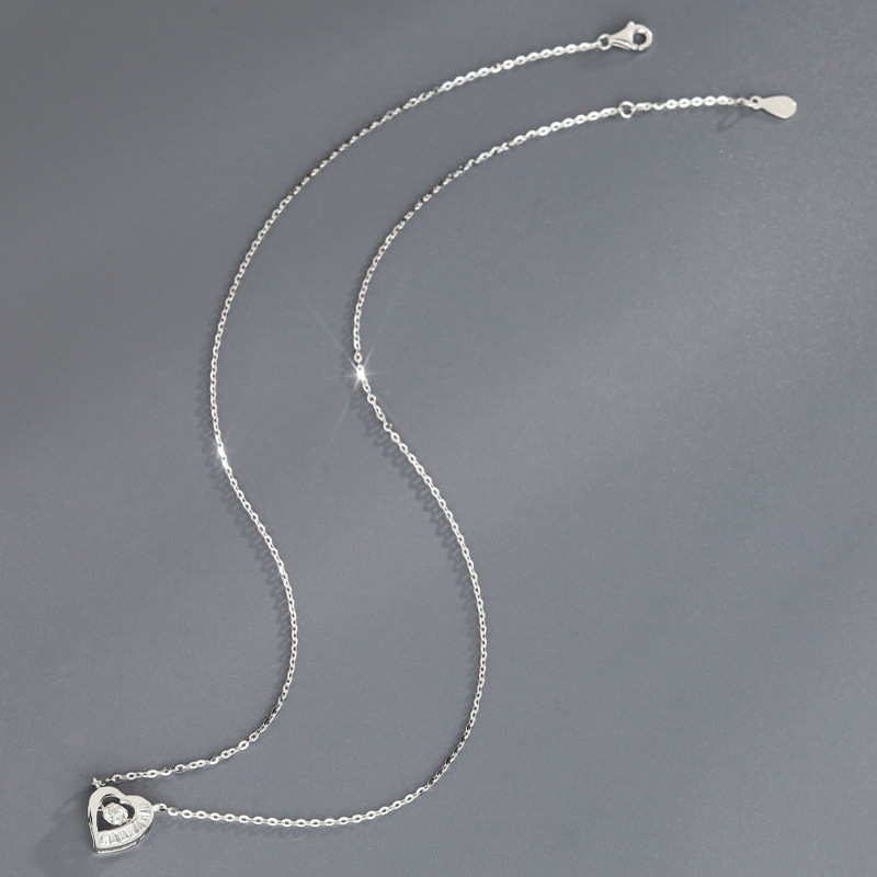 925 silver heart necklace