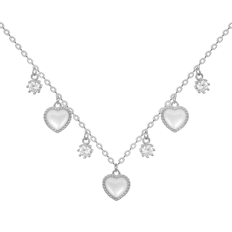 925 silver heart necklace