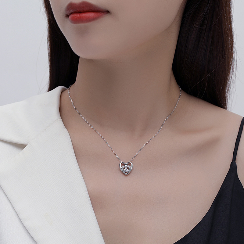 925 silver heart necklace