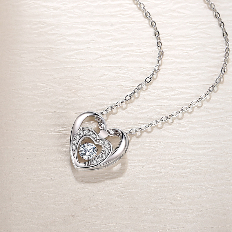 925 silver heart necklace