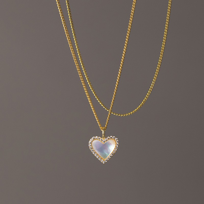 925 silver heart necklace