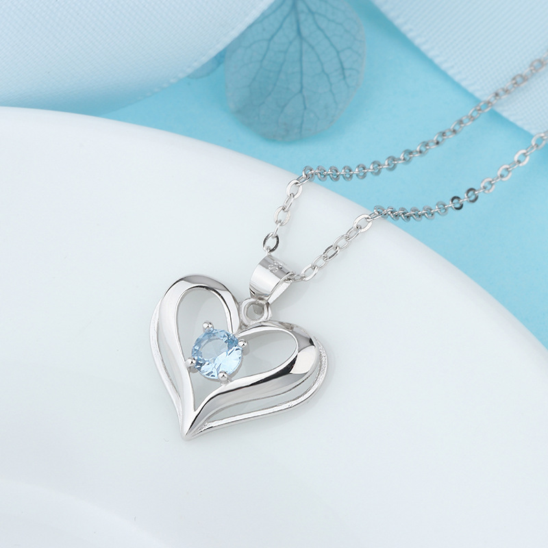 925 silver heart necklace