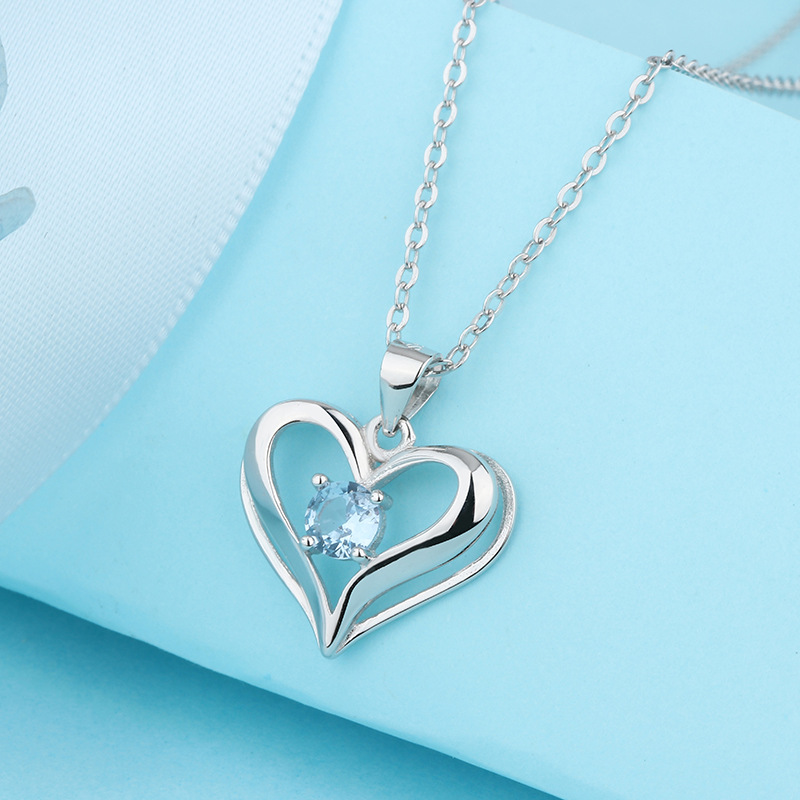 925 silver heart necklace