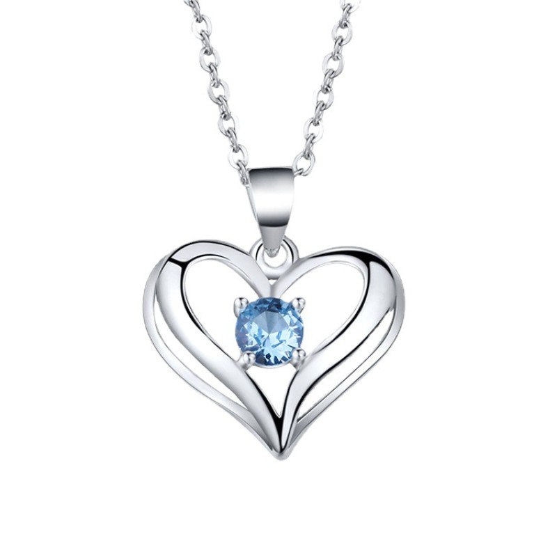 925 silver heart necklace