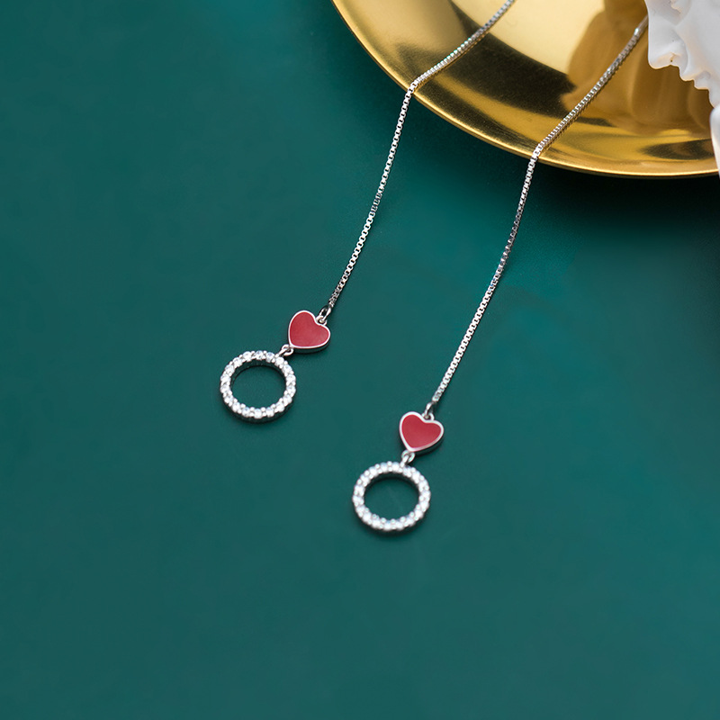 925silver circle earrings