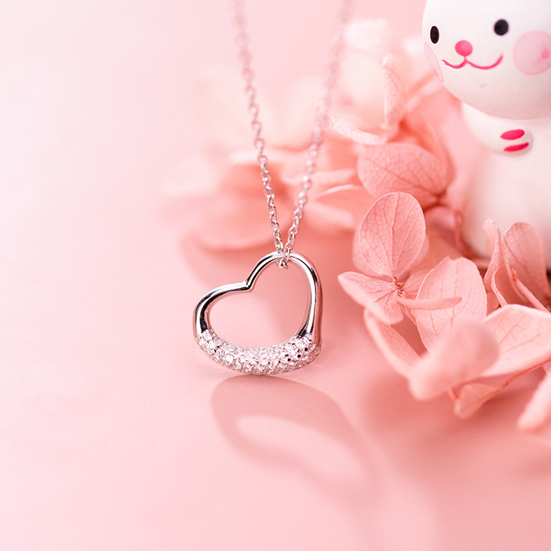 925 silver heart necklace