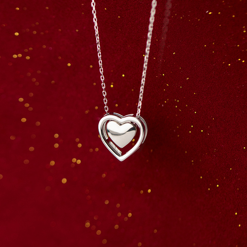 925 silver heart necklace