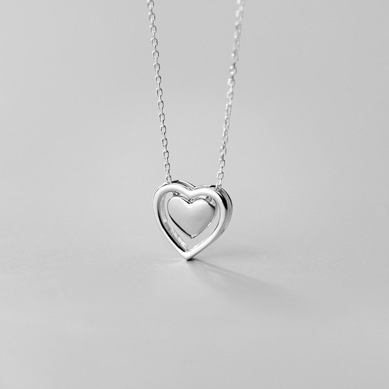 925 silver heart necklace