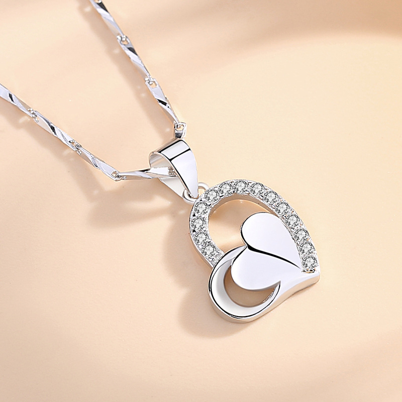 925 silver heart necklace