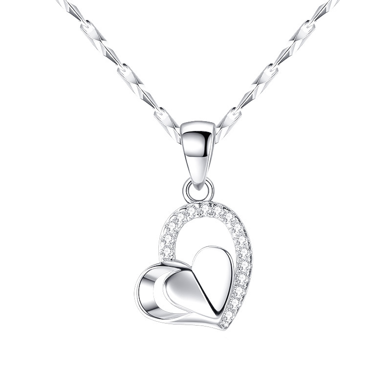 925 silver heart necklace