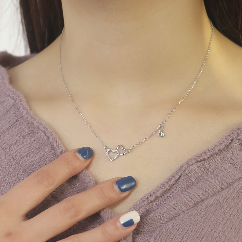 925 silver heart necklace