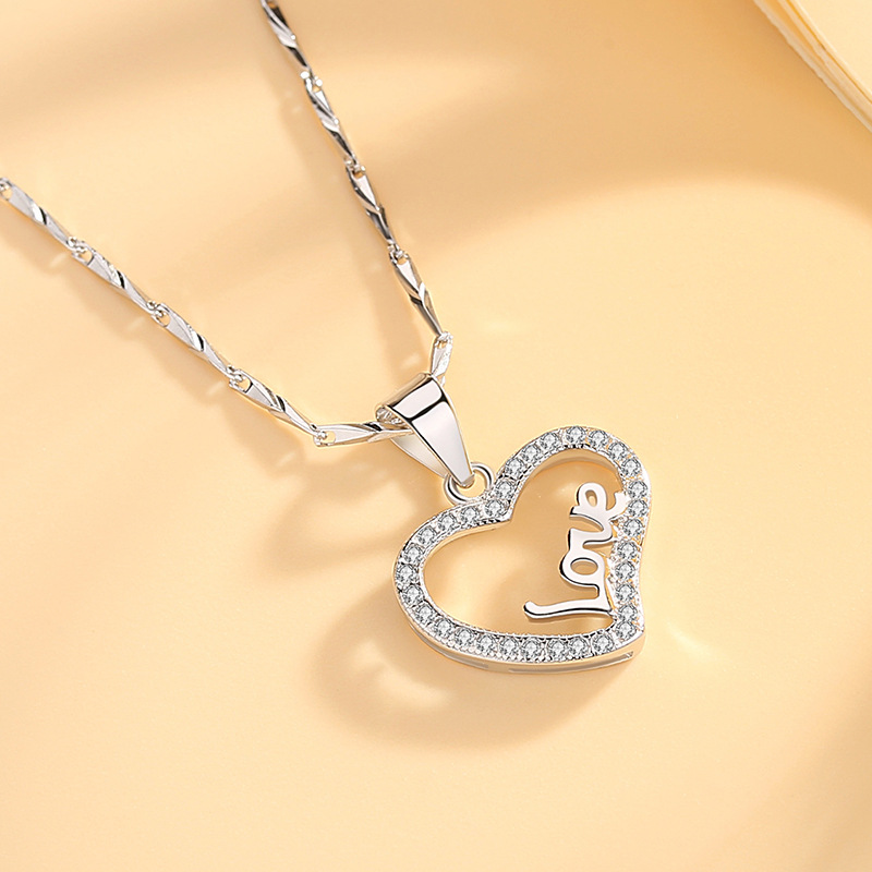 925 silver heart necklace