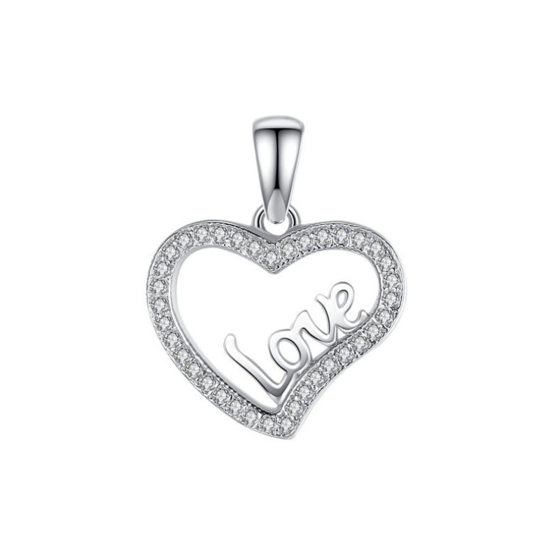 925 silver heart necklace