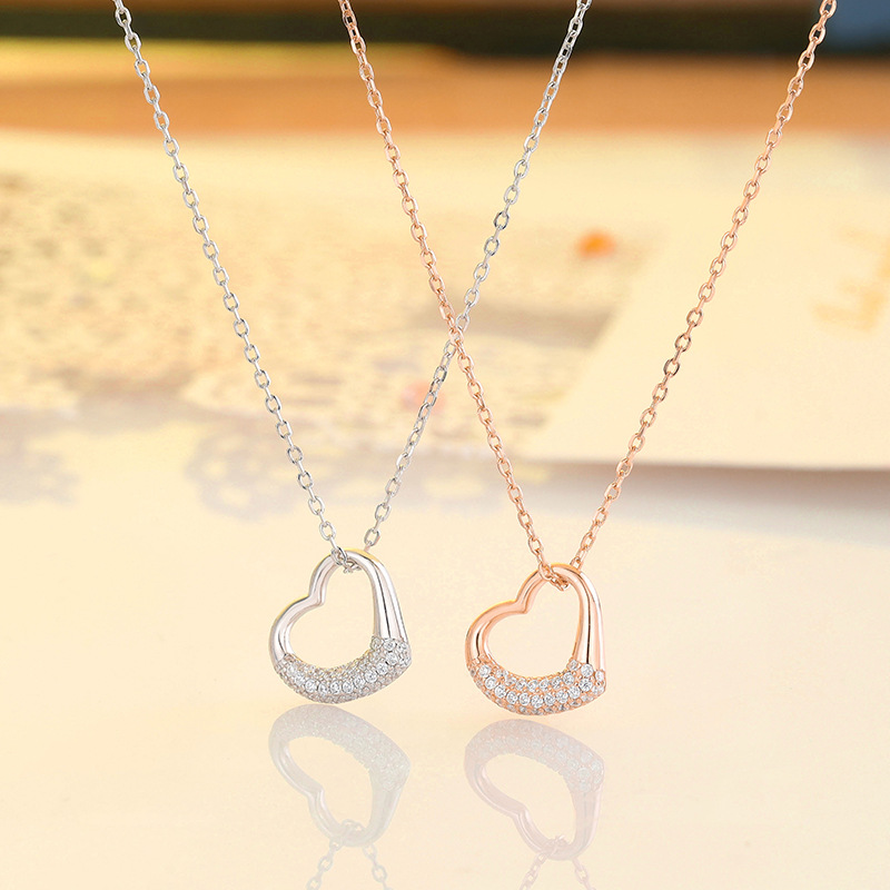 925 silver heart necklace