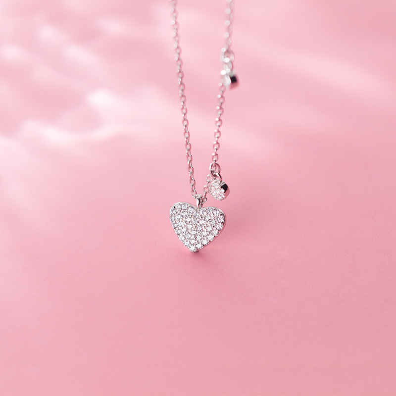 925 silver heart necklace